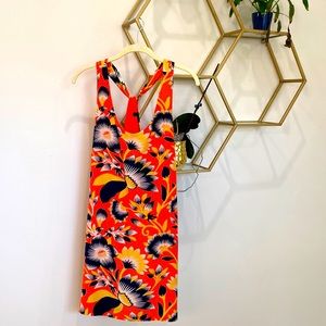 J Crew silk twist back tank dress